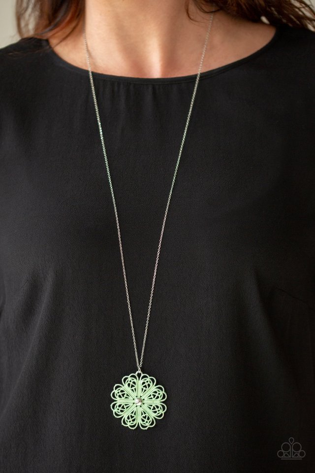 Paparazzi Accessories ❋Spin Your PINWHEELS - Green Necklace❋ Flat Rate Ship $4.50❋