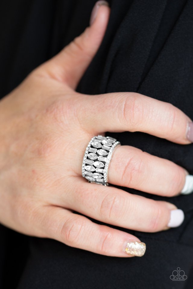 Paparazzi Accessories ❋Treasure Trove Tribute - White Ring❋ Flat Rate Ship $4.50❋