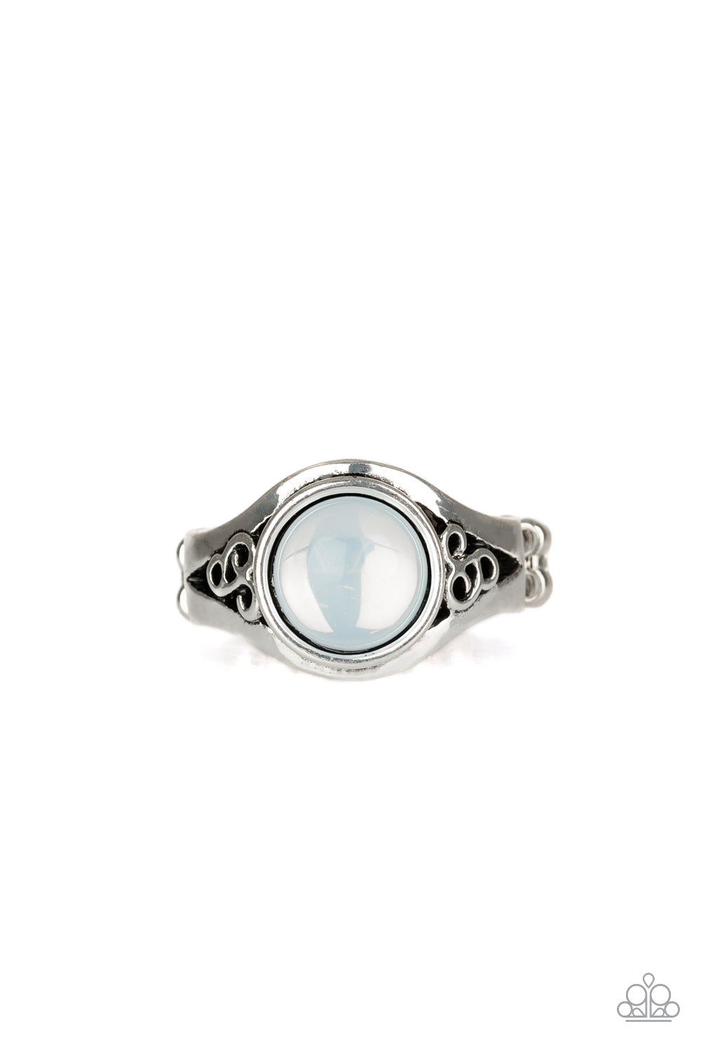 brought✽to✽you✽by✽blingflingbykat✽it-just-goes-to-glow-white-ring✽paparazzi-accessories