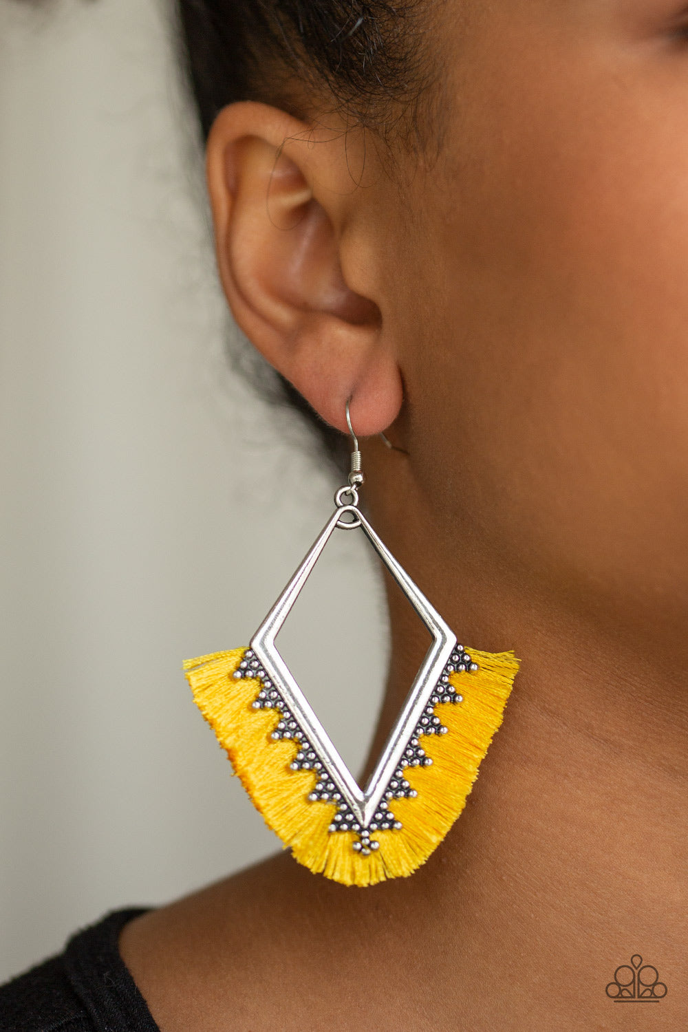 Paparazzi Accessories ✽ When In Peru - Yellow Earrings✽Flat Rate Ship $4.50✽