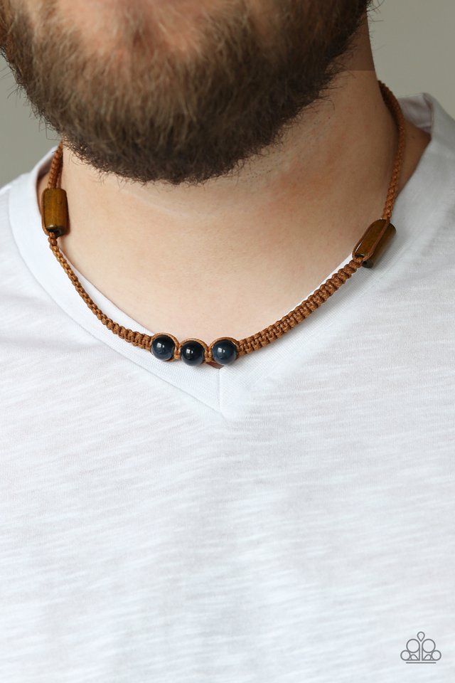 Paparazzi Accessories ❋Honolulu Hustler - Blue Mens Necklace❋ Flat Rate Ship $4.50❋