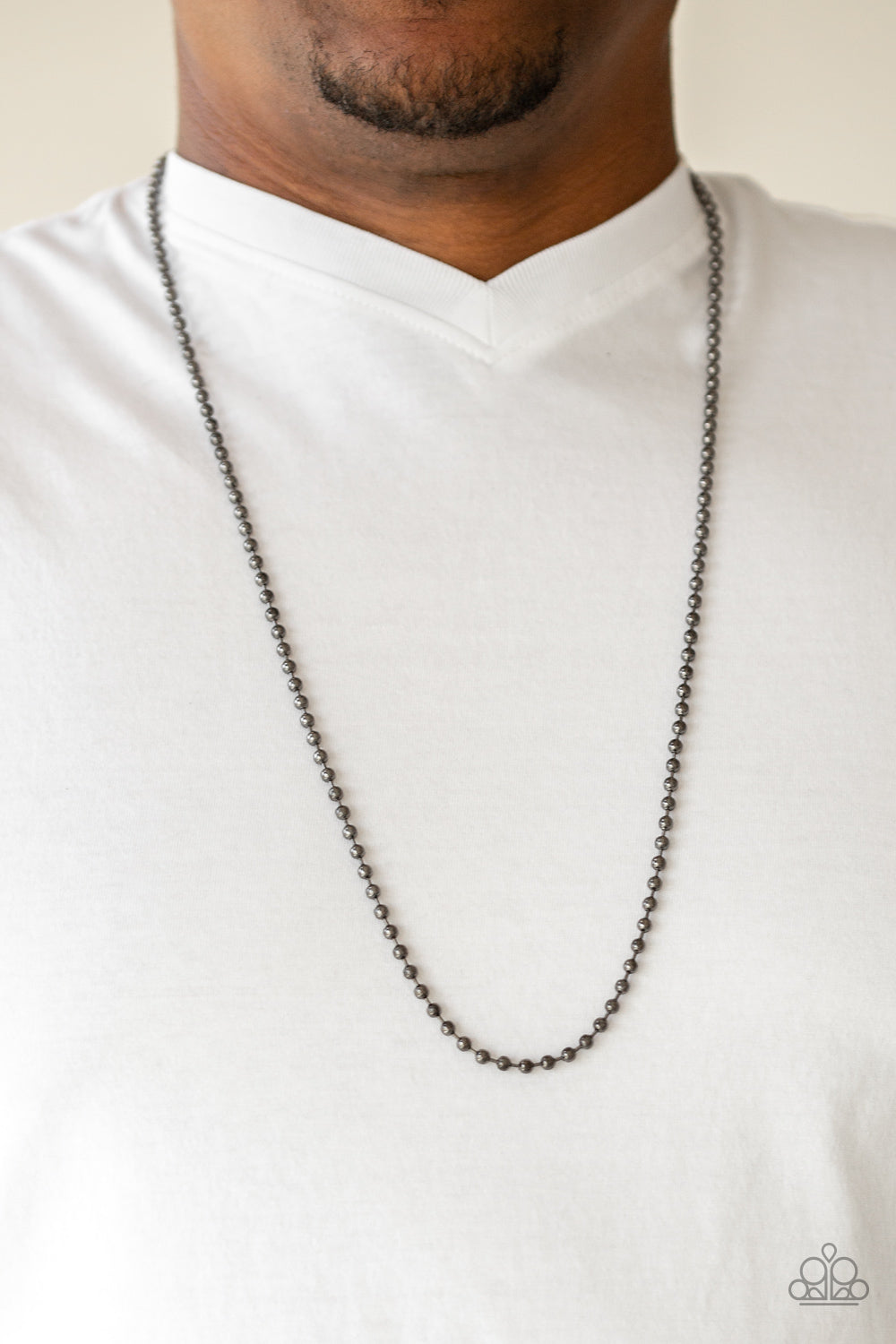 Paparazzi Accessories ✽ Cadet Casual - Black Mens Necklace✽Flat Rate Ship $4.50✽