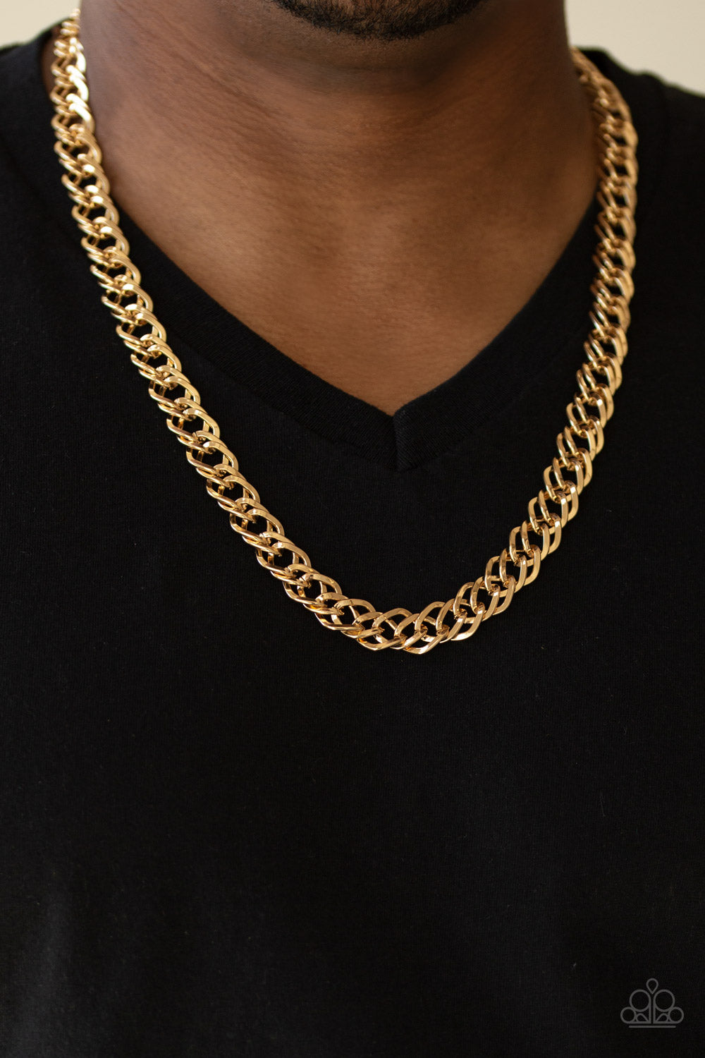 Paparazzi Accessories ✽ Undefeated - Gold Mens Necklace✽Flat Rate Ship $4.50✽