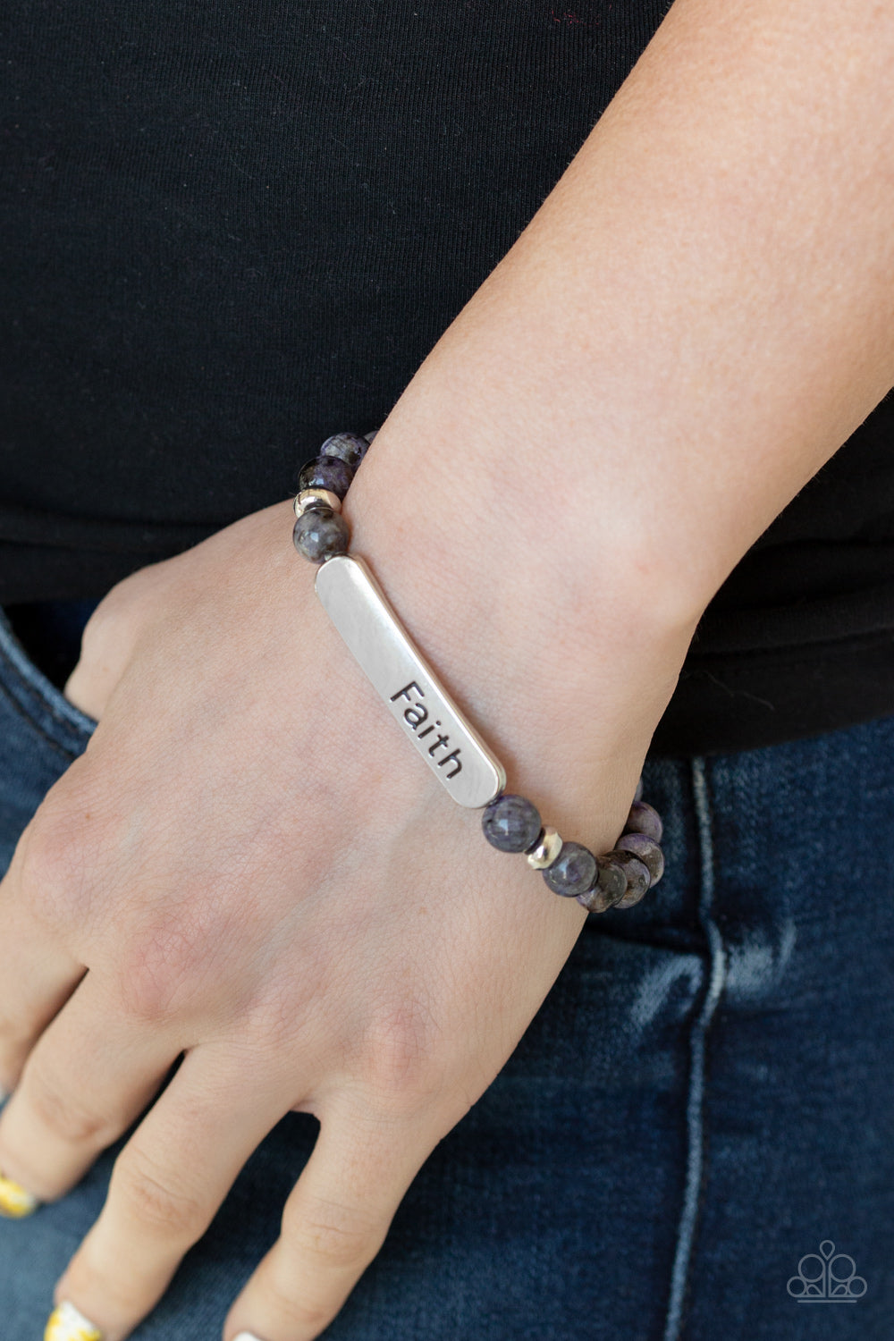 Paparazzi Accessories ✽ Faith In All Things - Purple Bracelet✽Flat Rate Ship $4.50✽