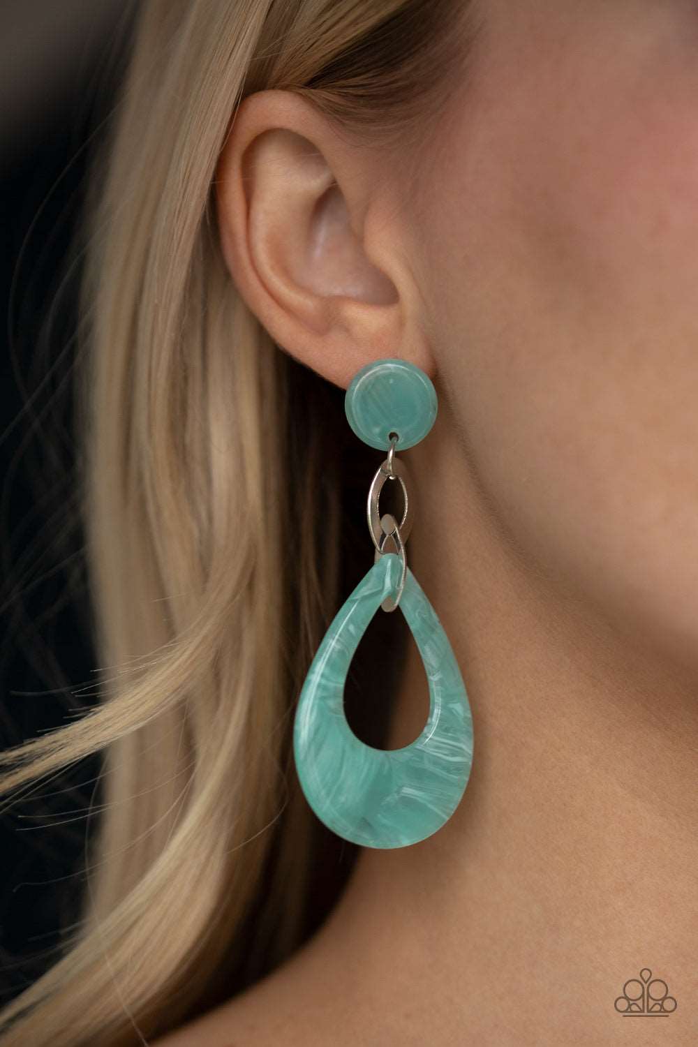 Paparazzi Accessories ✽ Beach Oasis - Blue Post Earrings✽Flat Rate Ship $4.50✽