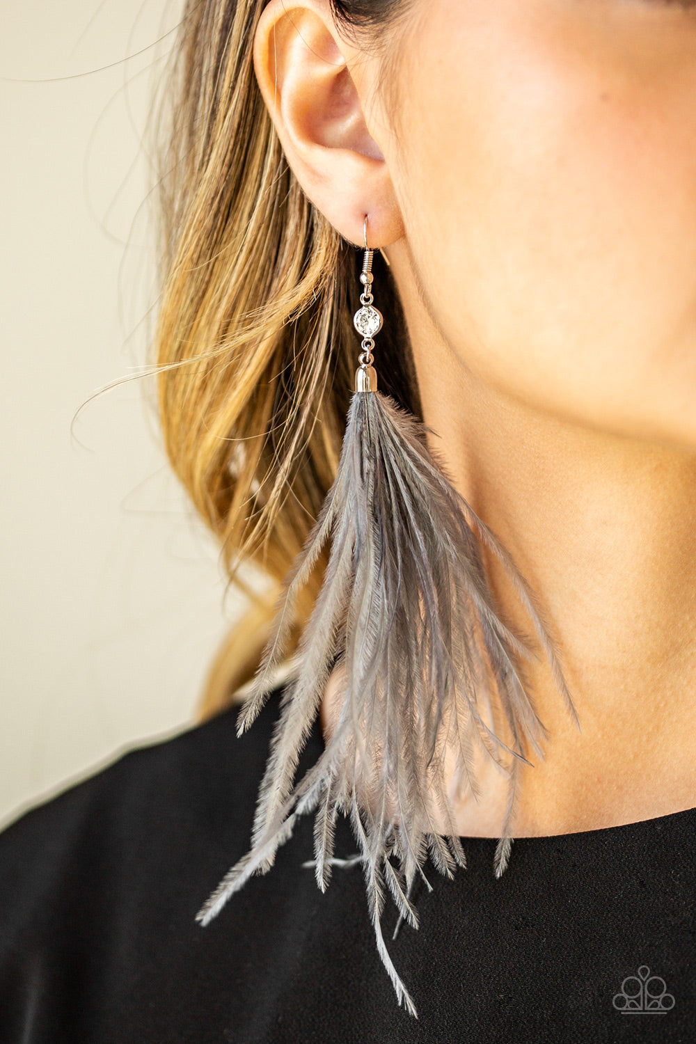Paparazzi Accessories ✽ The SHOWGIRL Next Door - Silver Earrings✽Flat Rate Ship $4.50✽
