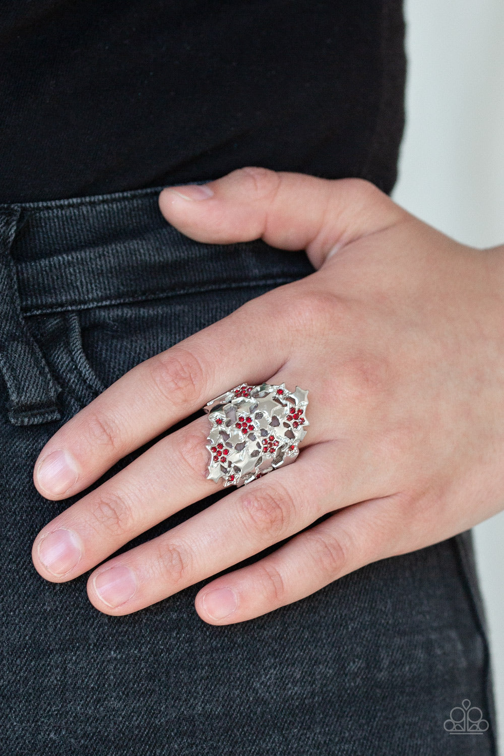 Paparazzi Accessories ✽ Star-tacular, Star-tacular - Red Ring✽Flat Rate Ship $4.50✽
