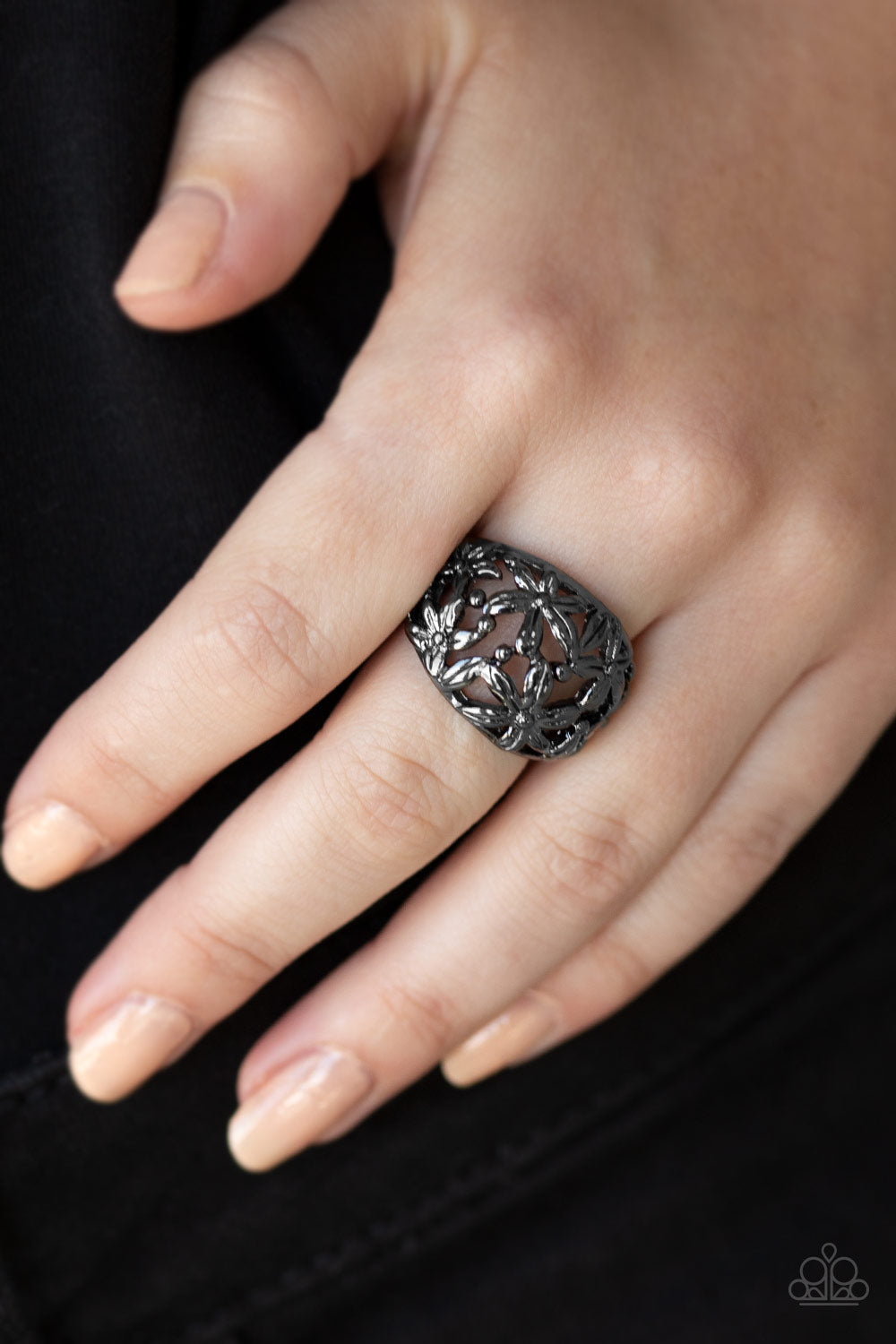 Paparazzi Accessories ✽ Haute Havana - Black Ring✽Flat Rate Ship $4.50✽