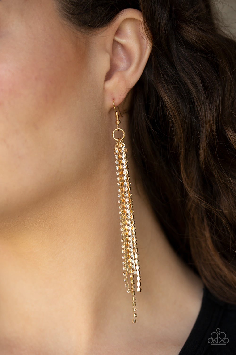 Paparazzi Accessories ✽ Center Stage Status - Gold Earrings✽Flat Rate Ship $4.50✽