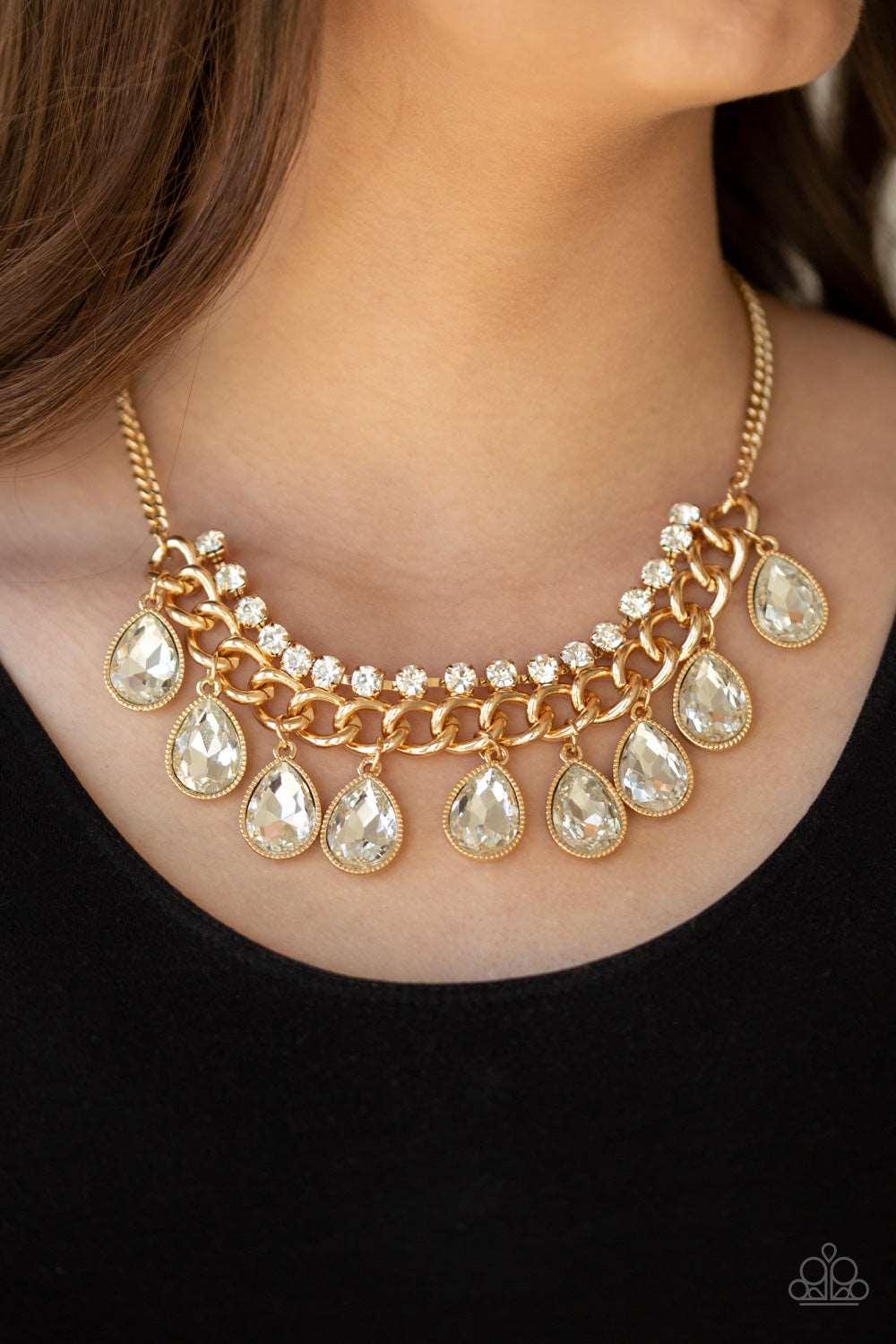 Paparazzi Accessories ✽ All Toget-HEIR Now - Gold Necklace✽Flat Rate Ship $4.50✽