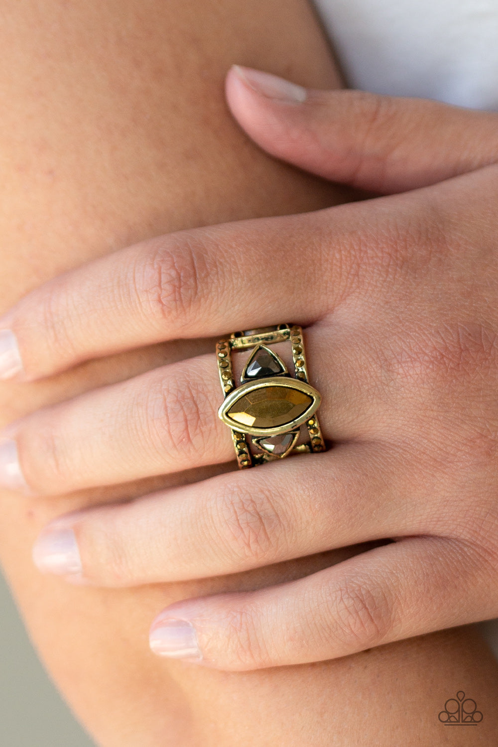 Paparazzi Accessories ✽ Major Majestic - Brass Ring✽Flat Rate Ship $4.50✽