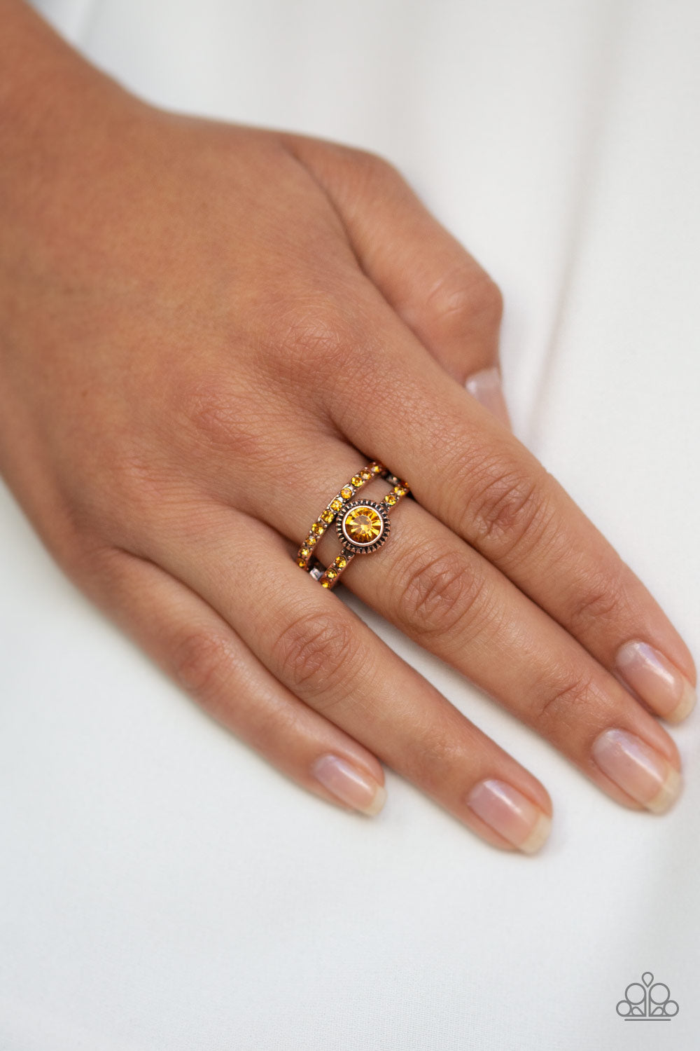 Paparazzi Accessories ✽ GLOW Me Away - Copper Ring✽Flat Rate Ship $4.50✽