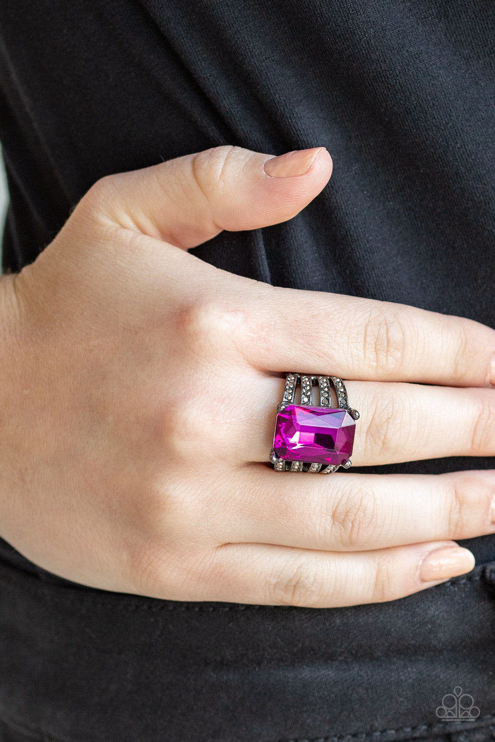 Paparazzi Accessories ✽ Expect Heavy REIGN - Pink Ring✽Flat Rate Ship $4.50✽