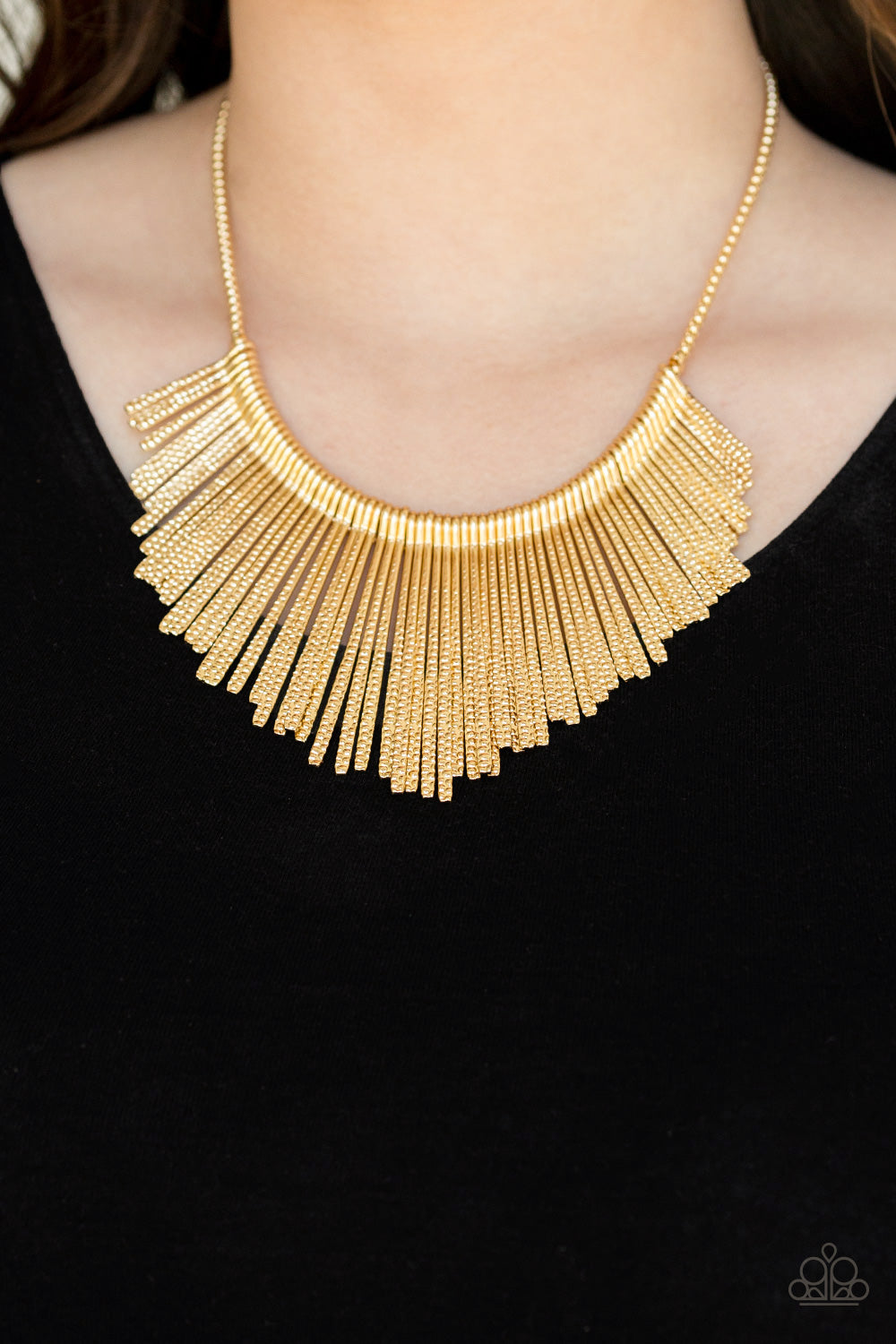 Paparazzi Accessories ✽ Metallic Mane - Gold Necklace✽Flat Rate Ship $4.50✽