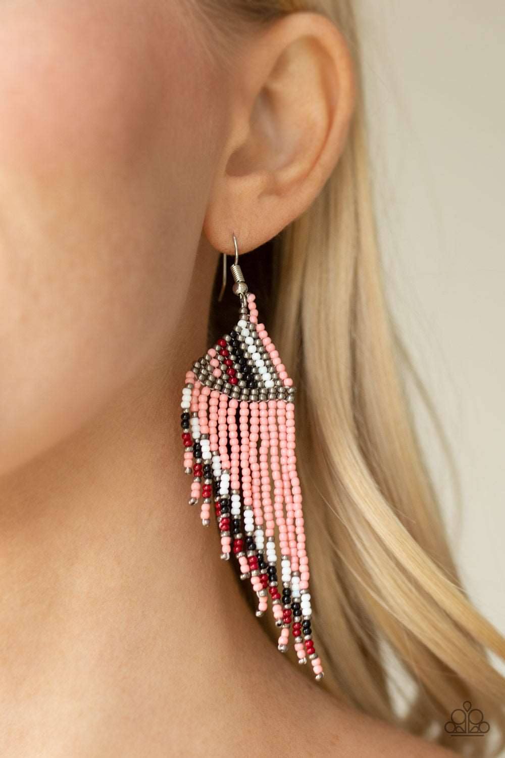 Paparazzi Accessories ✽ Bodaciously Bohemian - Orange Earrings✽Flat Rate Ship $4.50✽