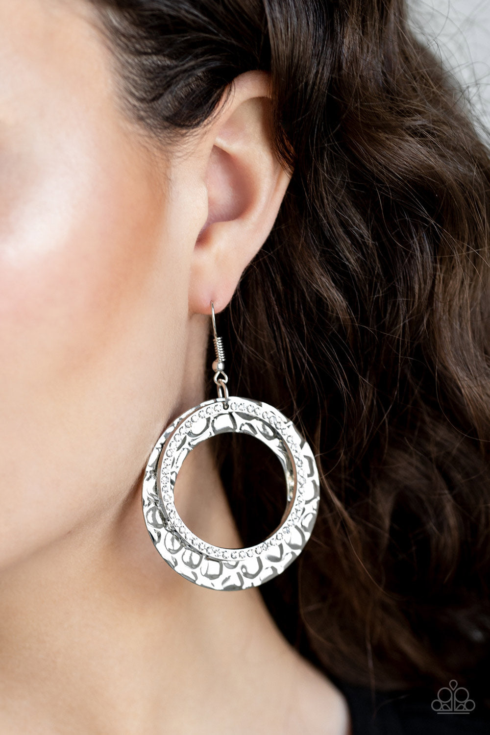 Paparazzi Accessories ✽ Cinematic Shimmer - White Earrings✽Flat Rate Ship $4.50✽