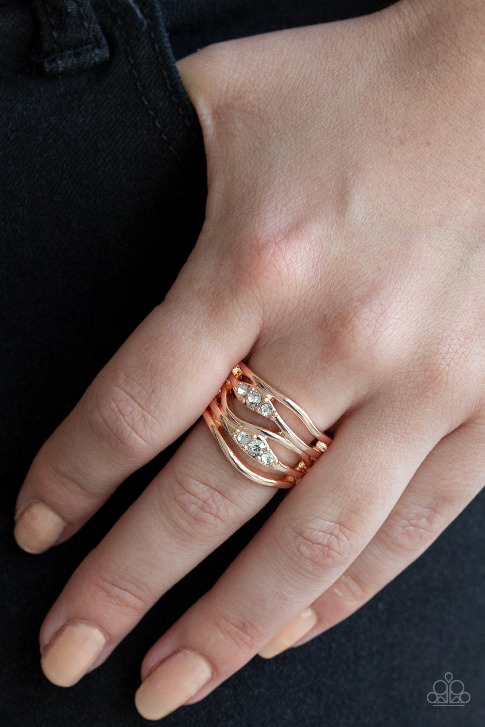 Paparazzi Accessories ✽ Cash Dash - Rose Gold Ring✽Flat Rate Ship $4.50✽
