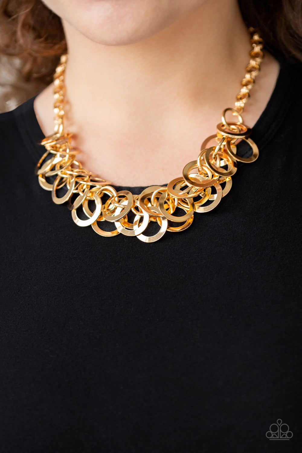 Paparazzi Accessories ✽ Ringing In The Bling -Gold Necklace✽Flat Rate Ship $4.50✽