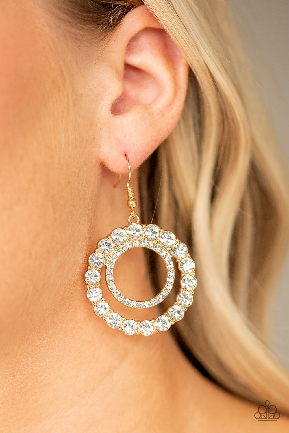 Paparazzi Accessories ✽ Spotlight Shout Out - Gold Earrings✽Flat Rate Ship $4.50✽