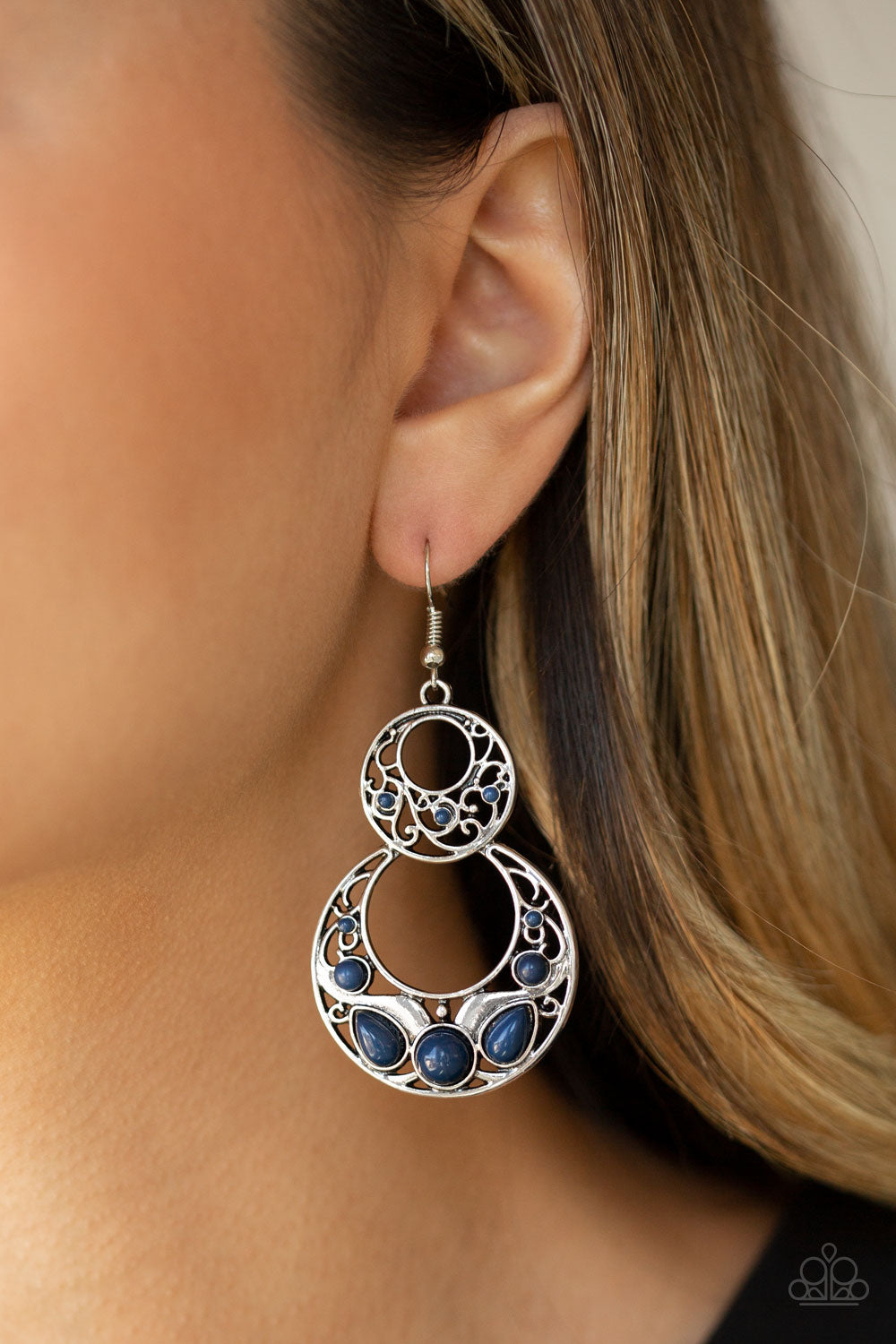 Paparazzi Accessories ✽ West Coast Whimsical - Blue Earrings✽Flat Rate Ship $4.50✽