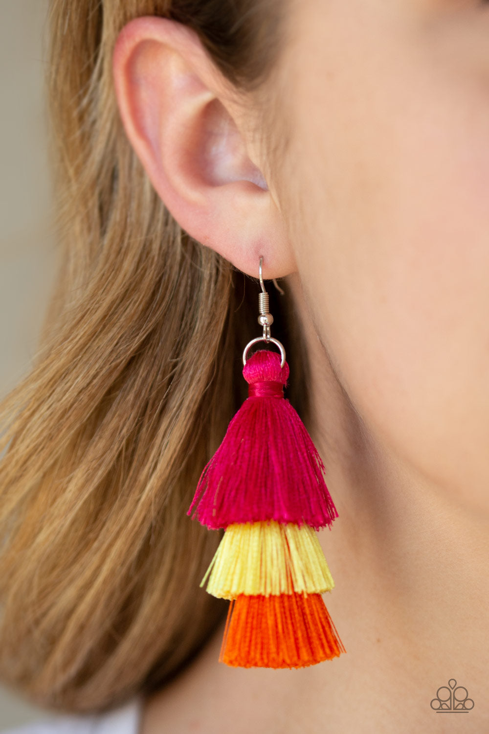 Paparazzi Accessories ✽ Hold On To Your Tassel! - Multi Earrings✽Flat Rate Ship $4.50✽