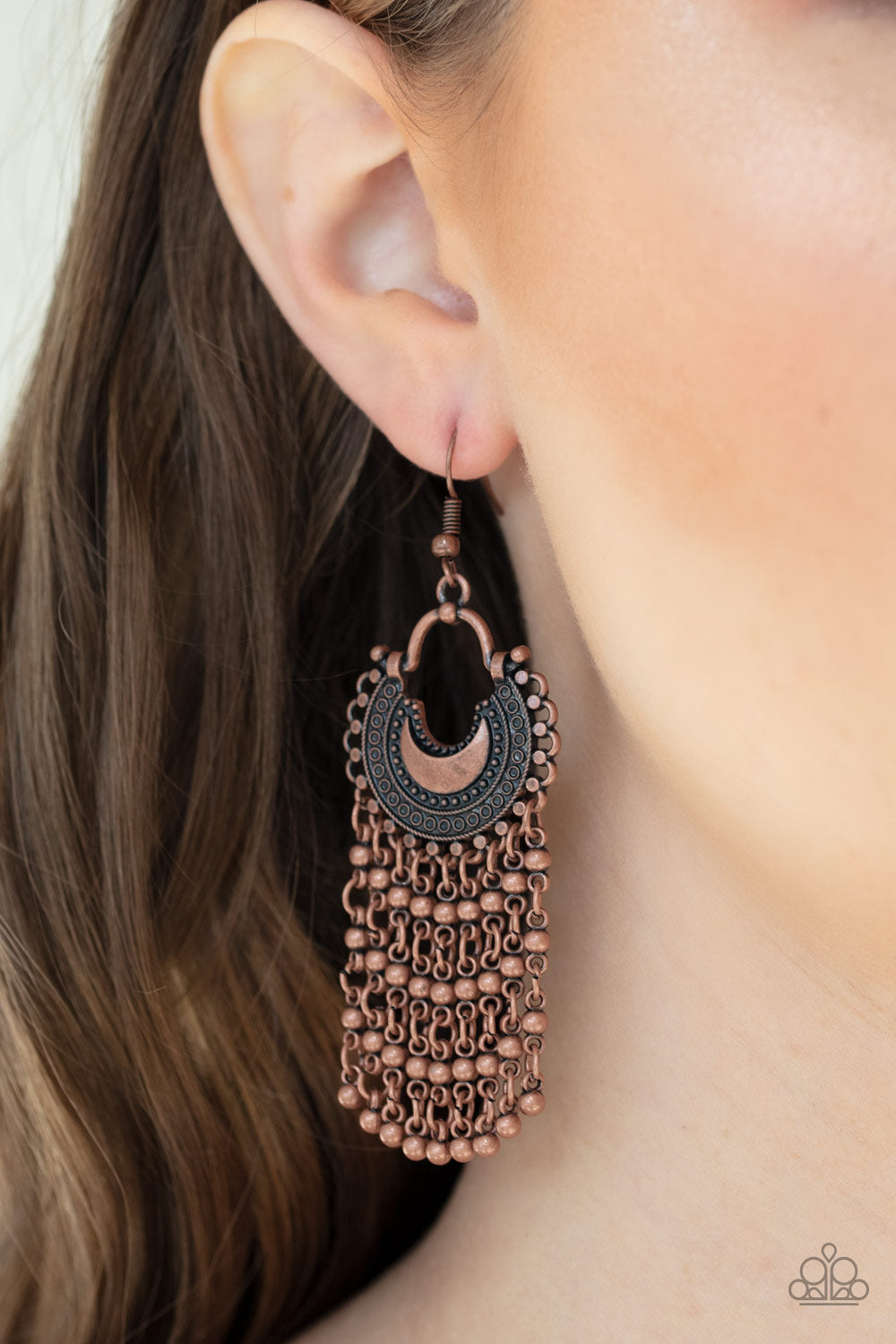 Paparazzi Accessories ✽ Catching Dreams - Copper Earrings✽Flat Rate Ship $4.50✽