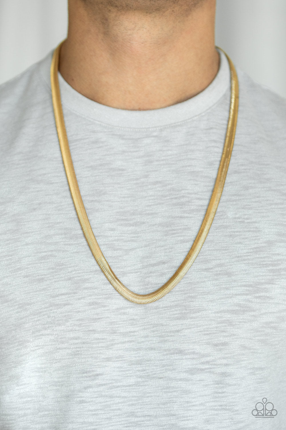 Paparazzi Accessories ✽ Kingpin - Gold Mens Necklace✽Flat Rate Ship $4.50✽