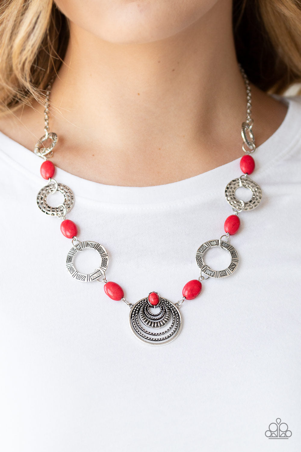 Paparazzi Accessories ✽ Zen Trend - Red Necklace✽Flat Rate Ship $4.50✽