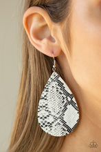 Load image into Gallery viewer, Paparazzi Accessories ✽ Hiss, Hiss - White Earrings✽Flat Rate Ship $4.50✽
