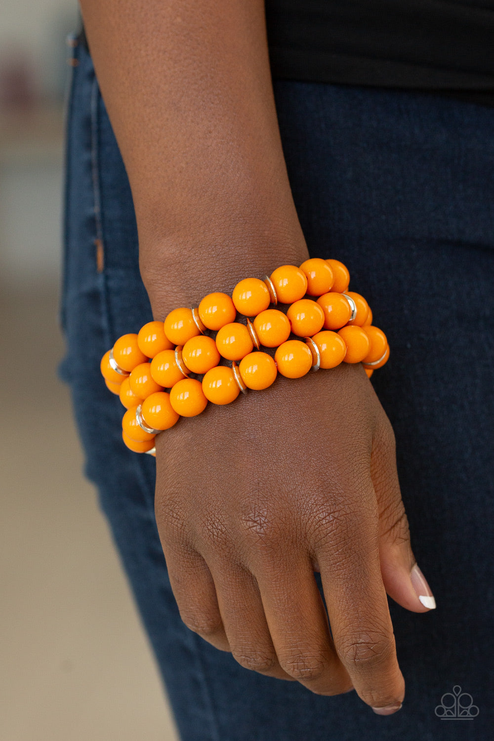 Paparazzi Accessories ✽ Chroma Collision - Orange Bracelet✽Flat Rate Ship $4.50✽