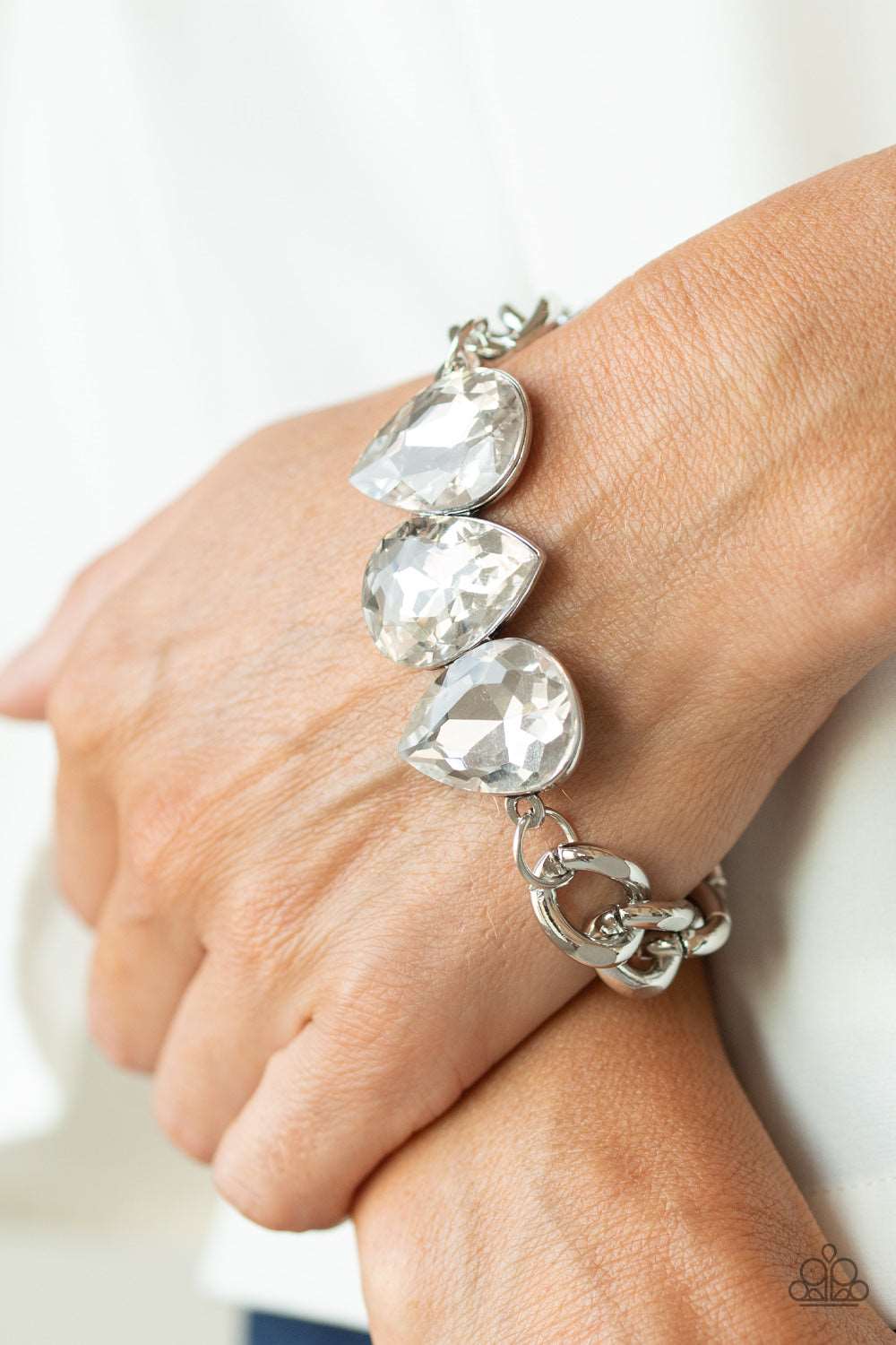 Paparazzi Accessories ✽ Bring Your Own Bling - White Bracelet✽Flat Rate Ship $4.50✽