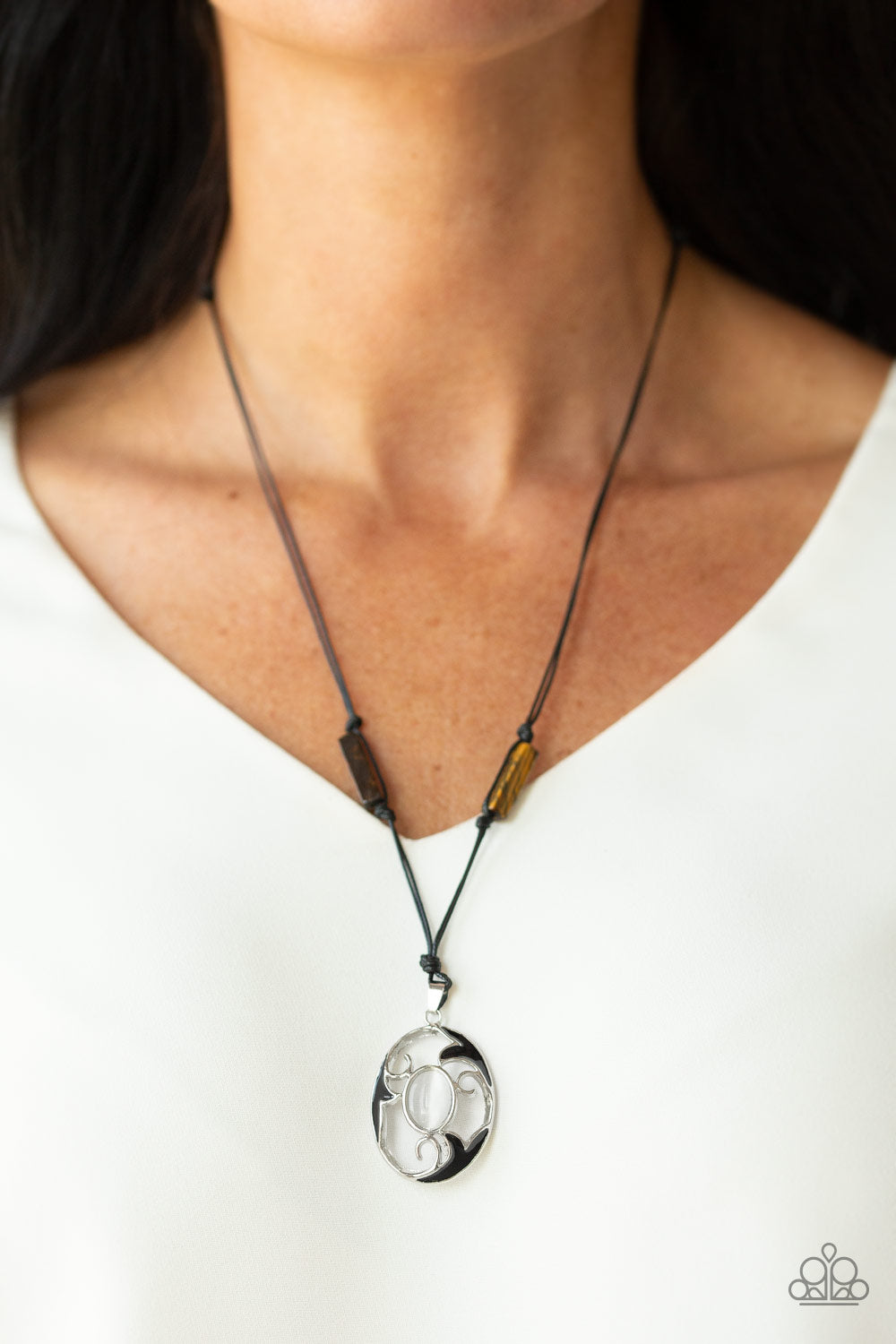 Paparazzi Accessories ✽ Tidal Talisman - Brown Necklace✽Flat Rate Ship $4.50✽