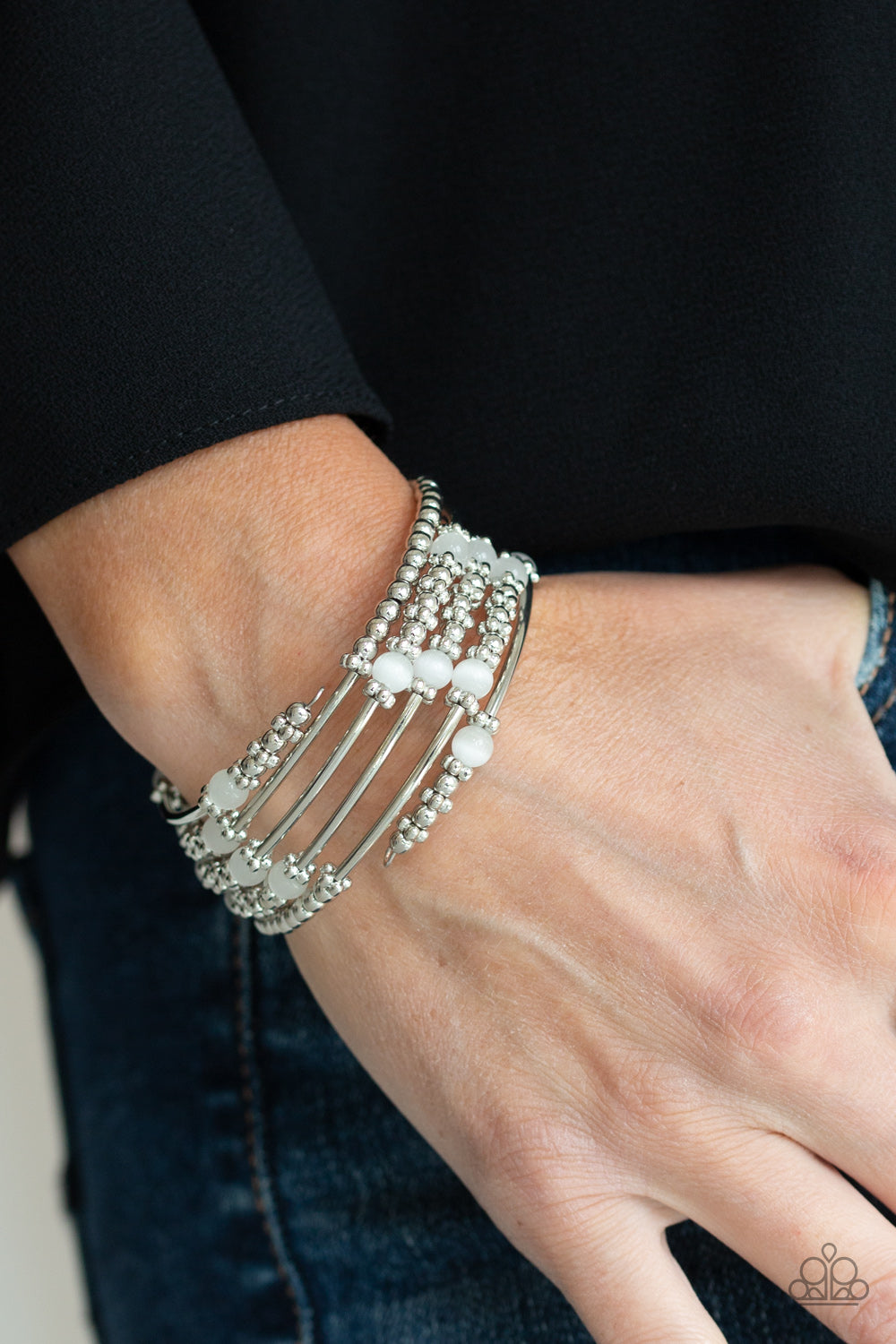 Paparazzi Accessories ✽ Colorful Charisma - White Bracelet✽Flat Rate Ship $4.50✽