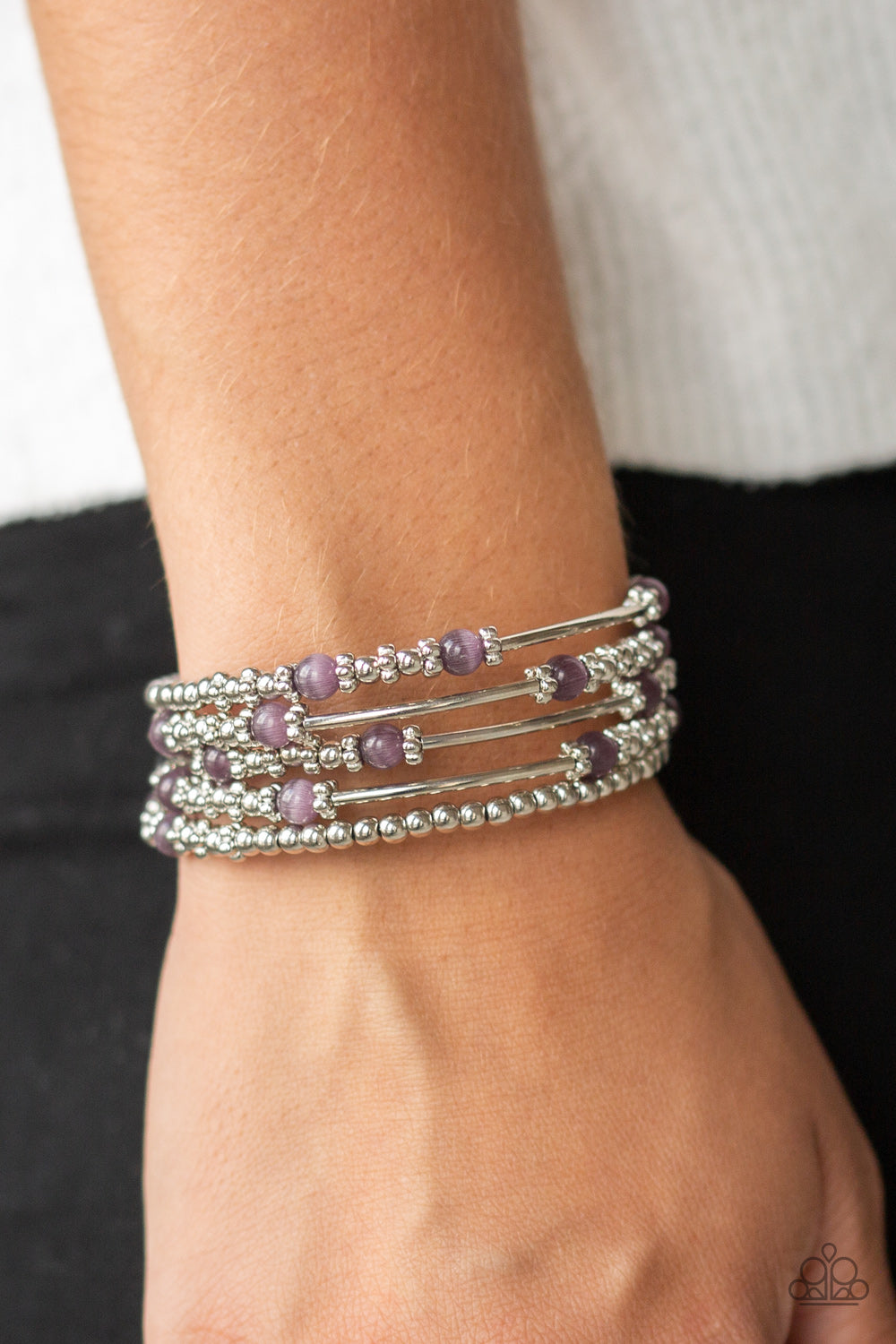 Paparazzi Accessories ✽ Colorful Charisma - Purple Bracelet✽Flat Rate Ship $4.50✽