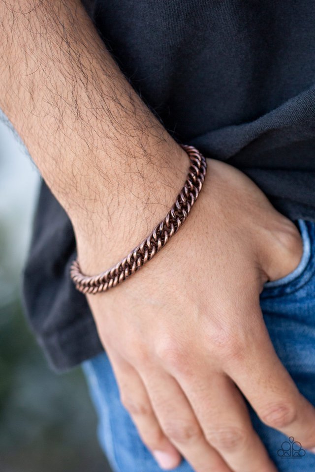 Paparazzi Accessories ❋Next Man Up - Copper Mens Bracelet❋ Flat Rate Ship $4.50❋