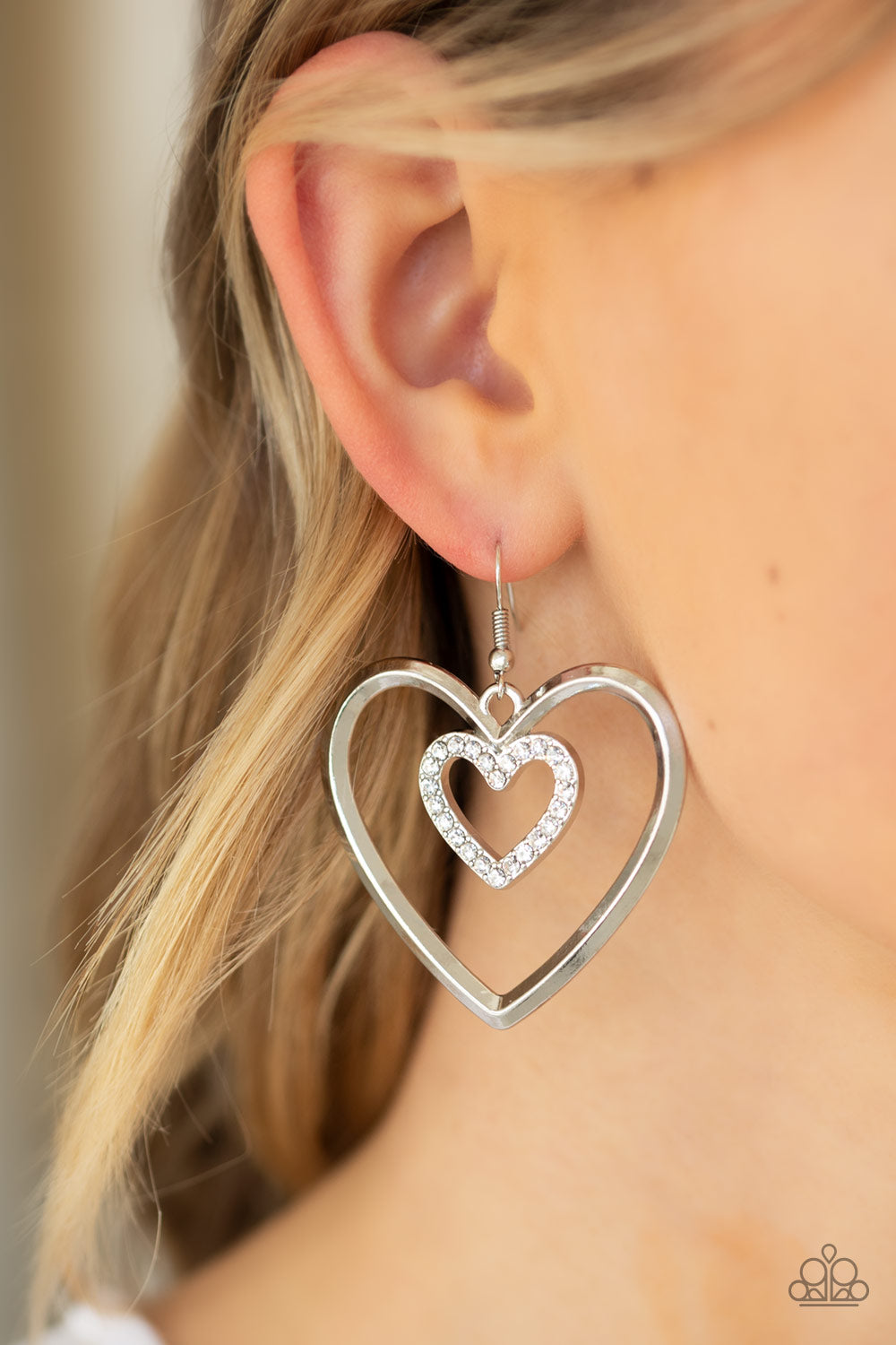 Paparazzi Accessories ✽ Heart Candy Couture - White Earrings✽Flat Rate Ship $4.50✽