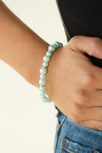 Load image into Gallery viewer, Paparazzi Accessories ✽ Powder and Pearls - Blue Bracelet✽Flat Rate Ship $4.50✽