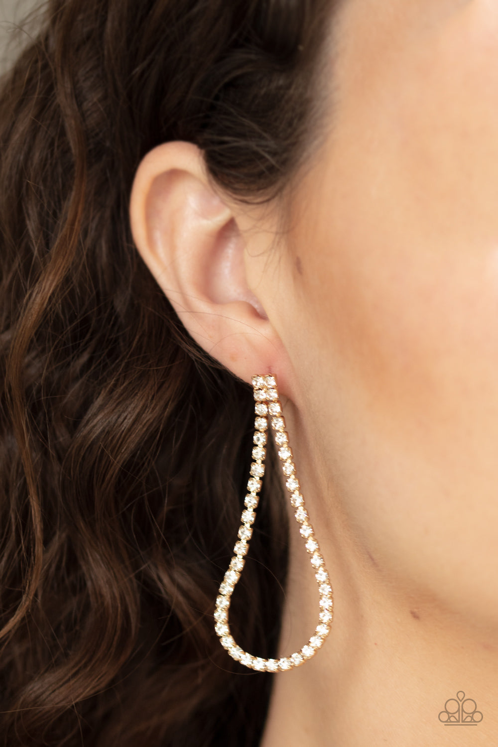Paparazzi Accessories ✽ Diamond Drops - Gold Post Earrings✽Flat Rate Ship $4.50✽