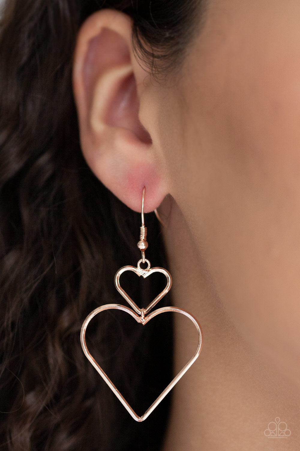 Paparazzi Accessories ✽ Heartbeat Harmony - Rose Gold Earrings✽Flat Rate Ship $4.50✽