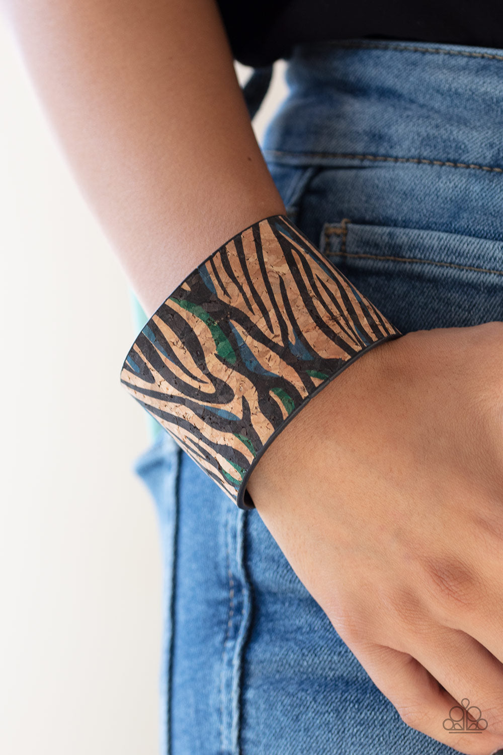 Paparazzi Accessories ✽ Show Your True Stripes - Blue Bracelet✽Flat Rate Ship $4.50✽
