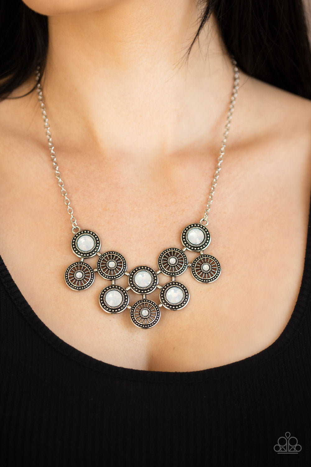 Paparazzi Accessories ✽ Whats Your Star Sign? - White Necklace✽Flat Rate Ship $4.50✽