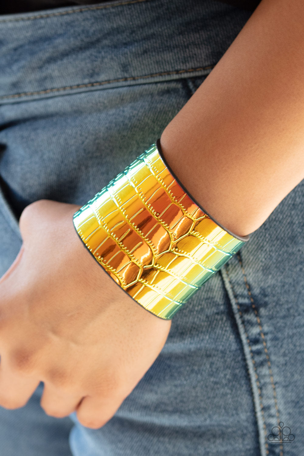 Paparazzi Accessories ✽ Chroma Croc - Multi Bracelet✽Flat Rate Ship $4.50✽