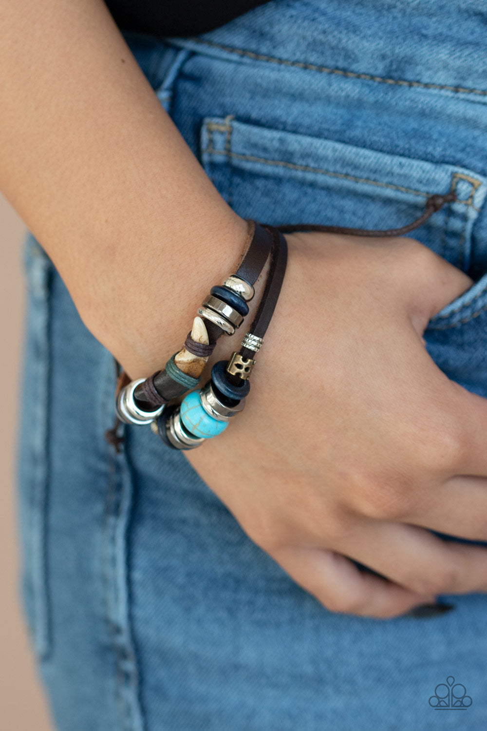 Paparazzi Accessories ✽ Ground Swell - Blue Bracelet✽Flat Rate Ship $4.50✽