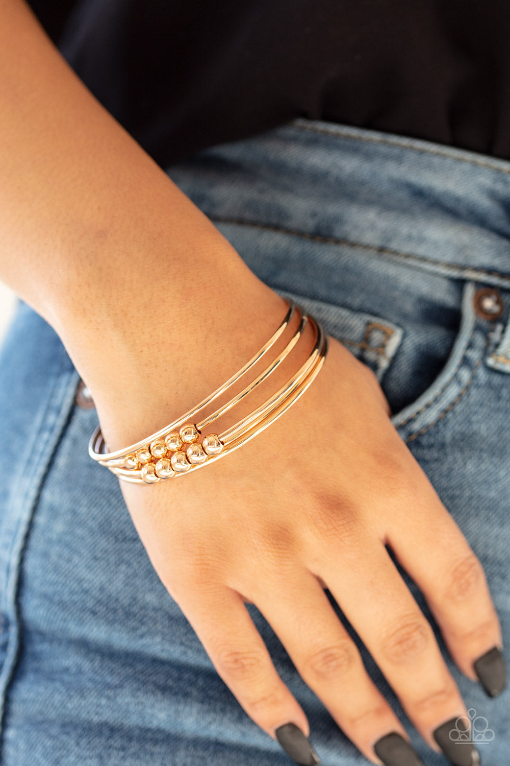 Paparazzi Accessories ✽ Stack Challenge - Gold Bracelet✽Flat Rate Ship $4.50✽