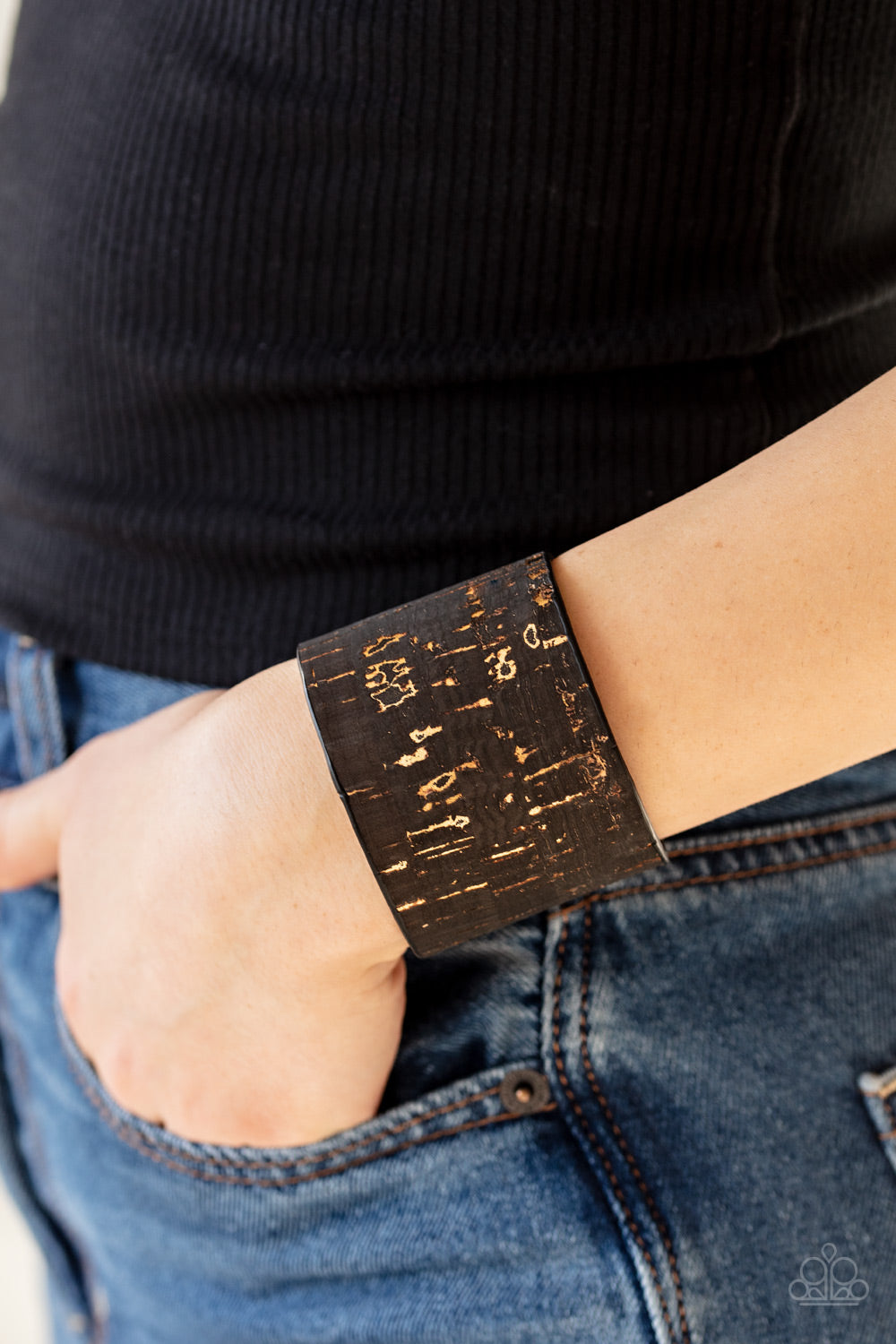 Paparazzi Accessories ✽ Up To Scratch - Black Bracelet✽Flat Rate Ship $4.50✽