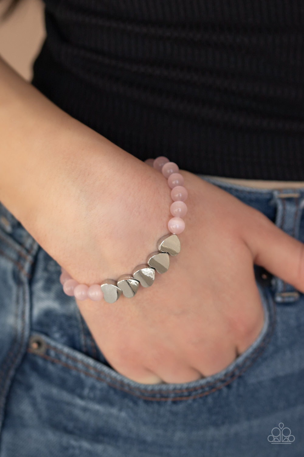Paparazzi Accessories ✽ Heart-Melting Glow - Pink Bracelet✽Flat Rate Ship $4.50✽
