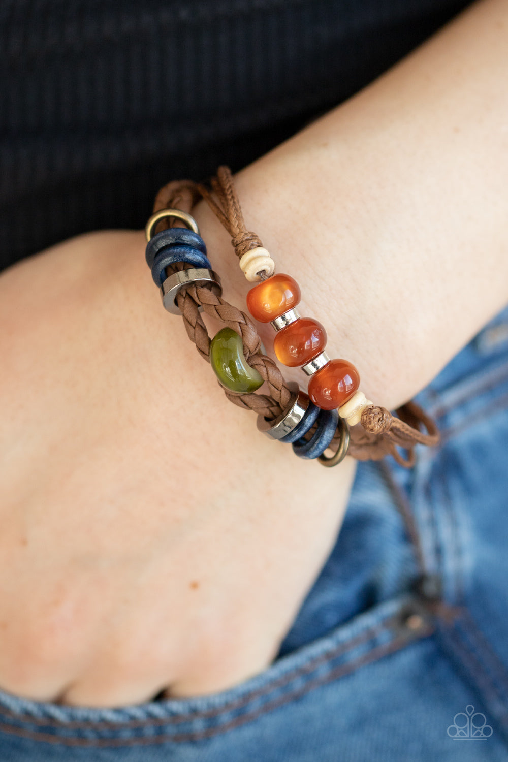 Paparazzi Accessories ✽ Uncharted Territory - Brown Bracelet✽Flat Rate Ship $4.50✽