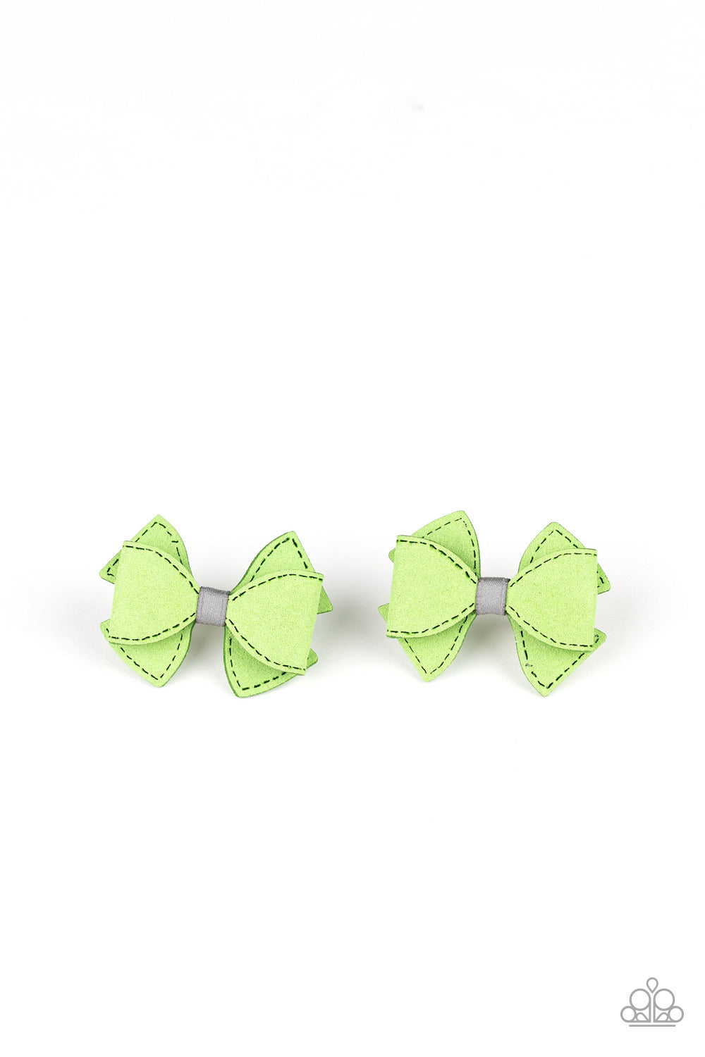 Paparazzi Accessories ✽ Boots and Bows - Green Hair Clip✽Flat Rate Ship $4.50✽