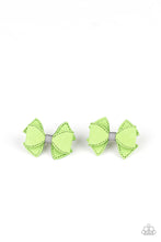 Load image into Gallery viewer, Paparazzi Accessories ✽ Boots and Bows - Green Hair Clip✽Flat Rate Ship $4.50✽