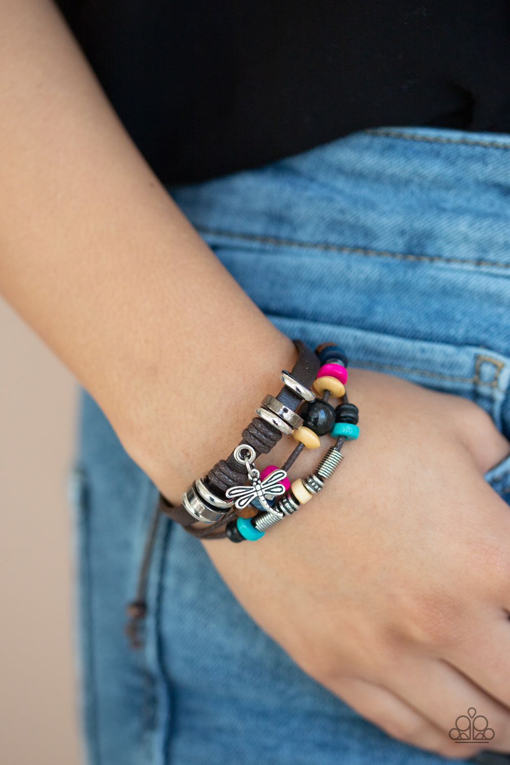 Paparazzi Accessories ✽ Fly High, Dragonfly - Brown Bracelet✽Flat Rate Ship $4.50✽